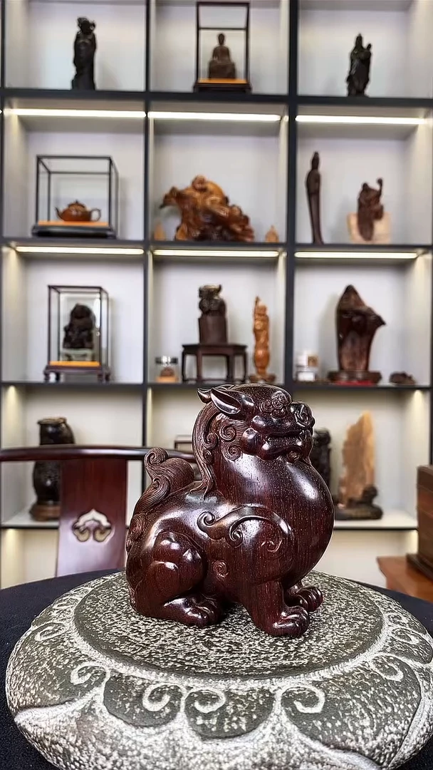 把件小叶紫檀等**0貔貅