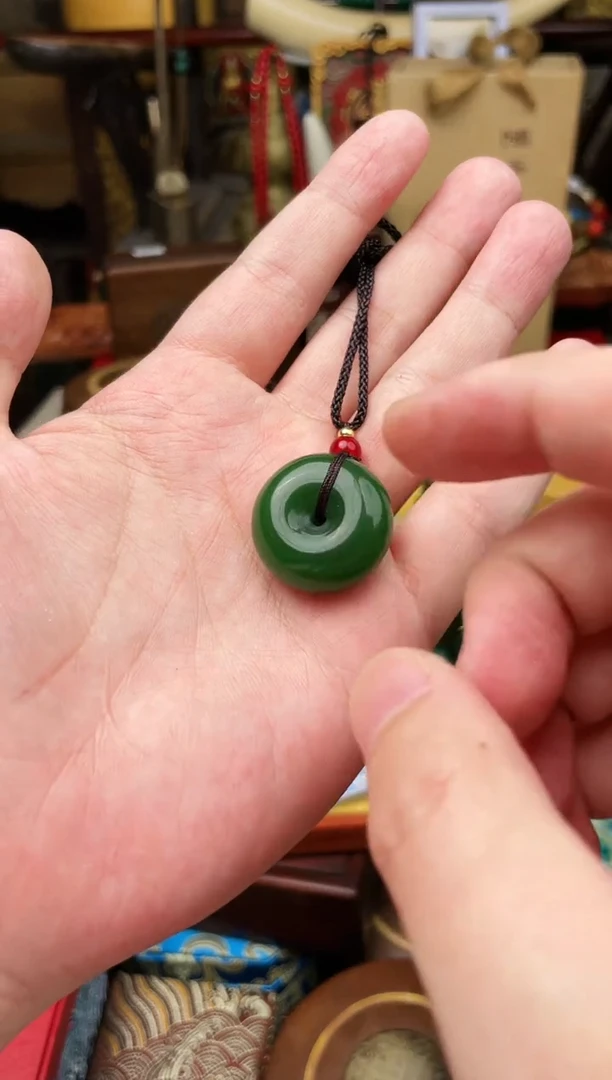 和田玉未镶嵌吊坠(赠链)-=-=-=-=-=-=-=-碧平安