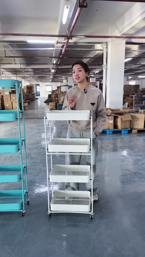 合金四层折叠小推车/长度41宽度29高度108/颜色不挑