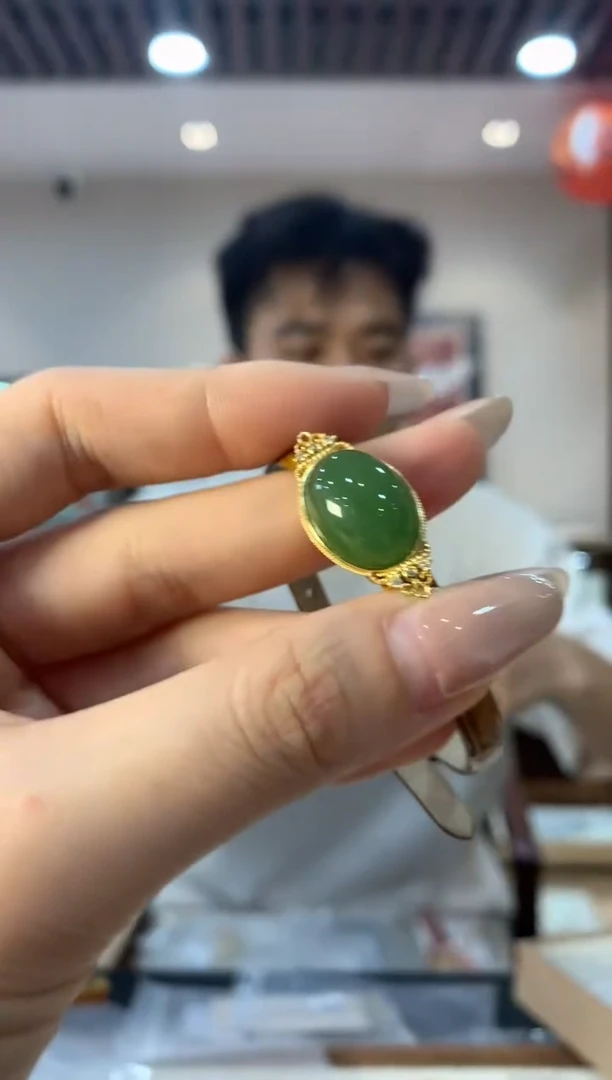 未镶嵌手链和田玉蛋面 送表带
