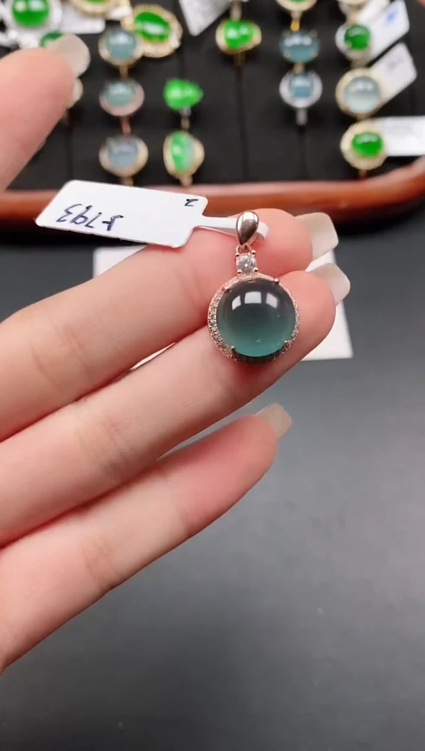 银S925镶嵌戒指翡翠111111