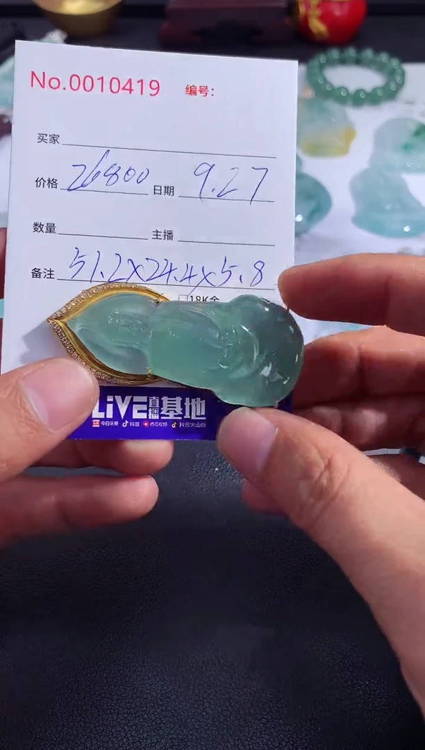 颈饰未镶嵌翡翠素衣