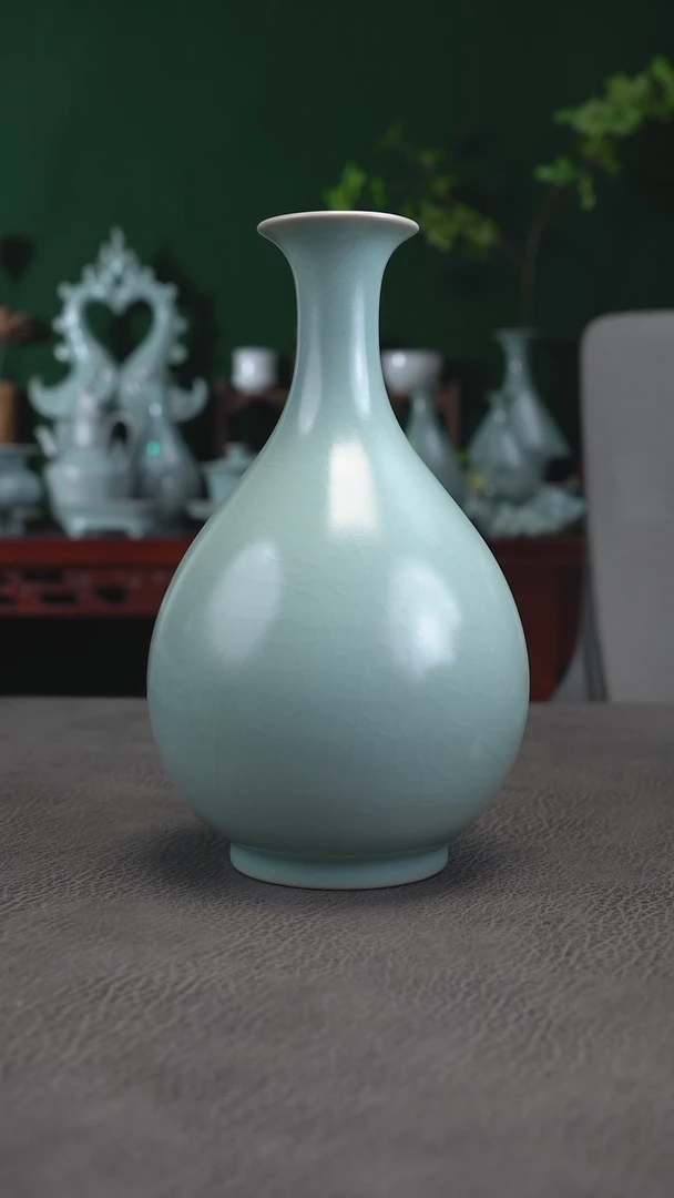 天青釉玉壶春20.9精品-二