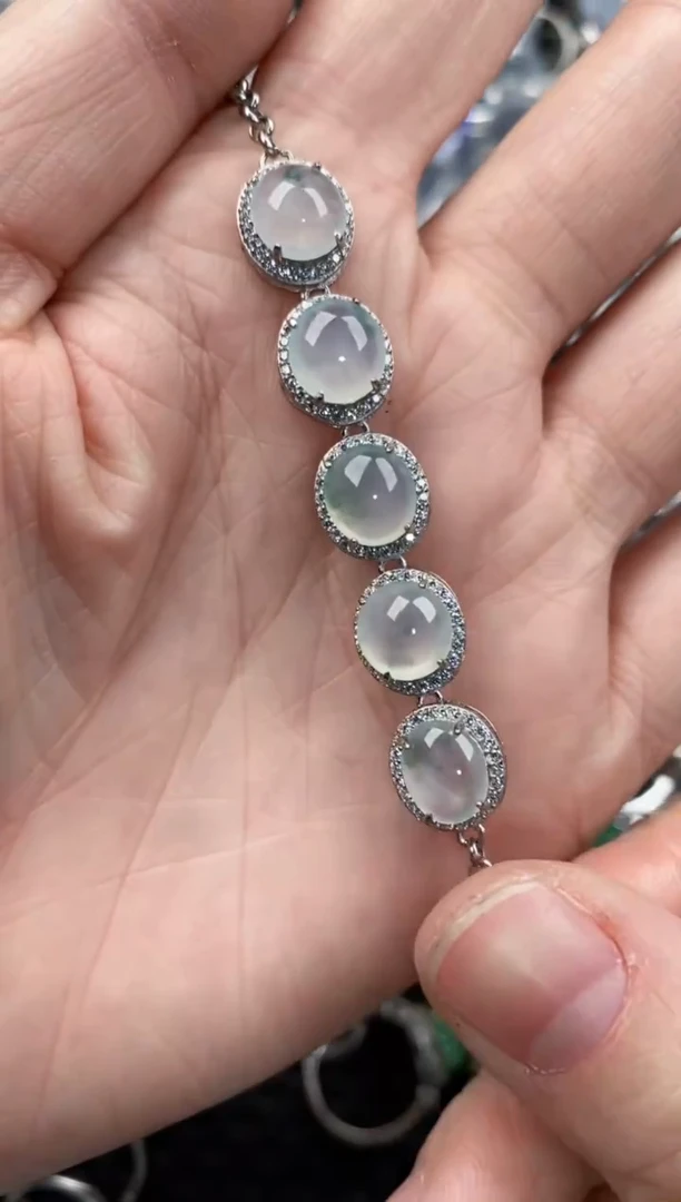 银S925镶嵌戒指翡翠10              4