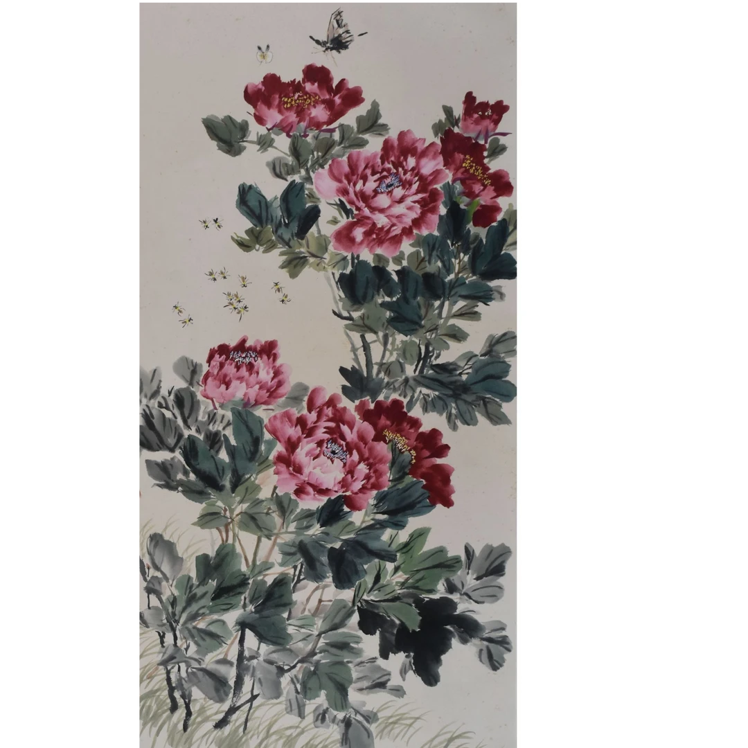 HM7004 庭钧 蝶恋花 135X68cm 纸本立轴