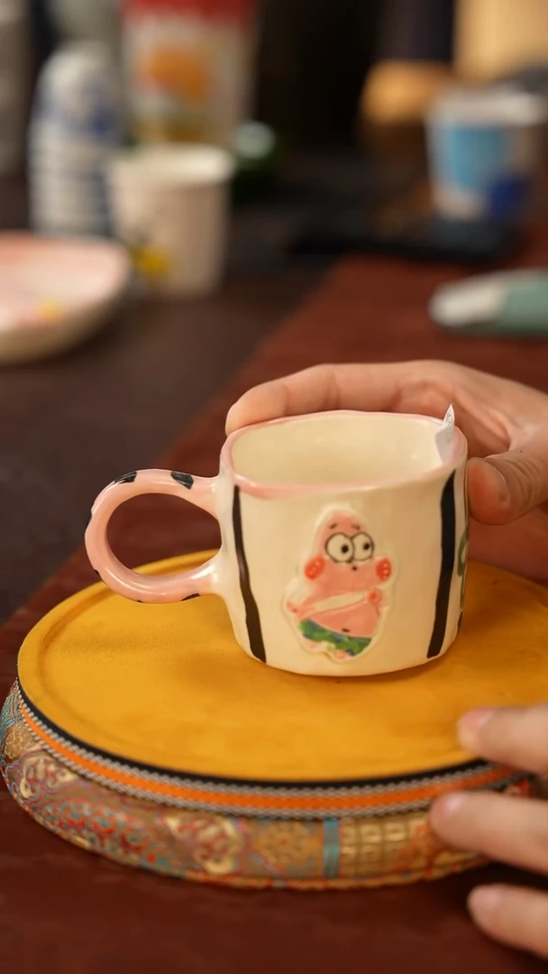 摆件三生有泥景德镇陶瓷杯子