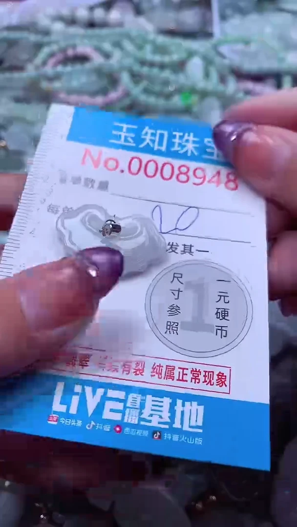 翡翠未镶嵌吊坠(不含链)8948