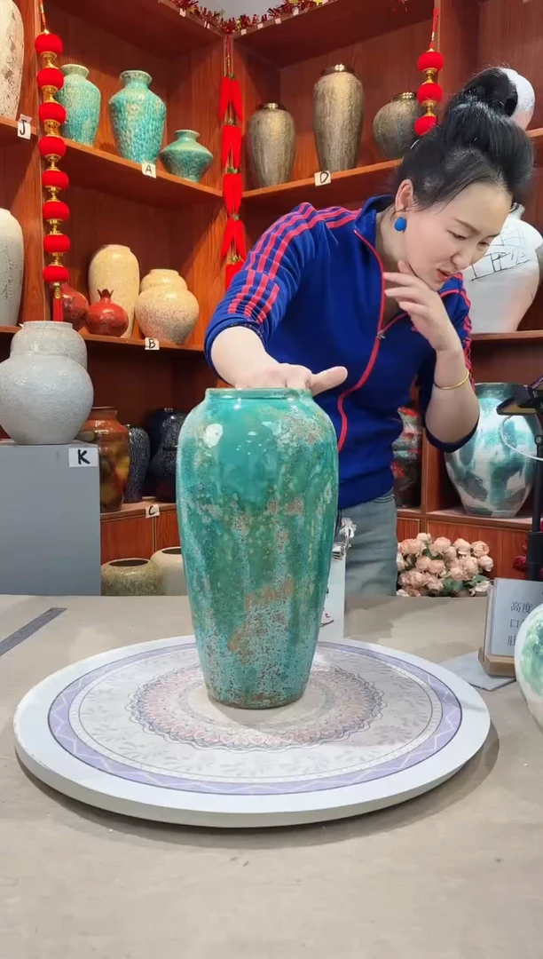 【闪购商品】瓶陶瓷花瓶 无花 草原映像大号