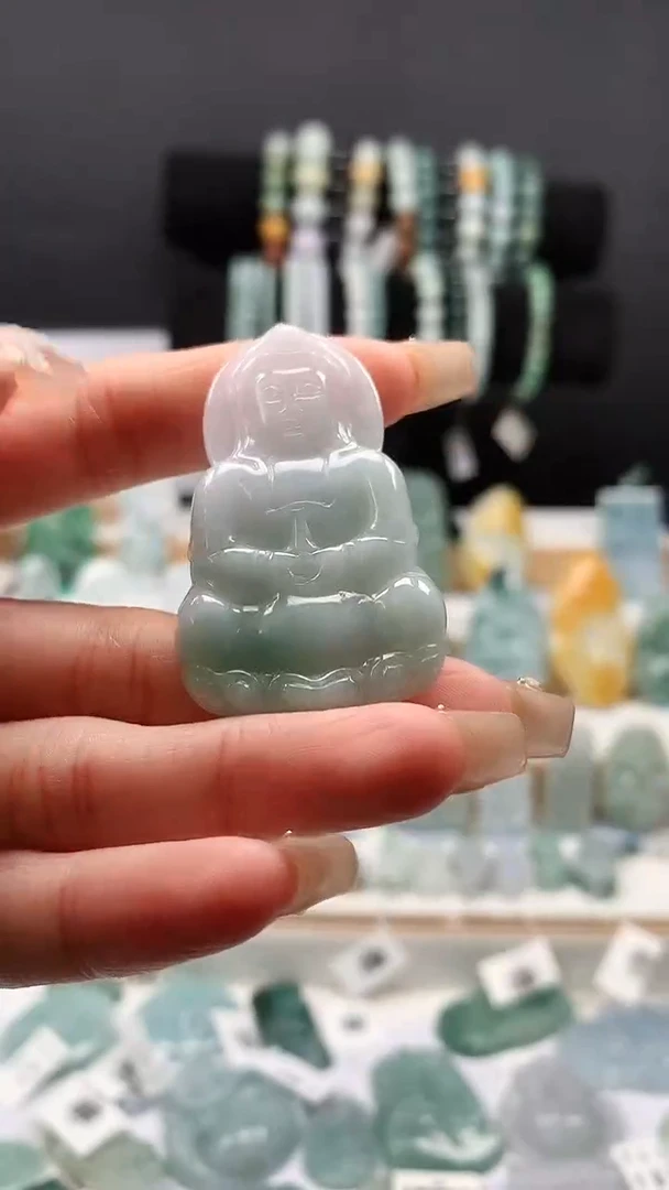 吊坠(不含链)未镶嵌翡翠62正装观音