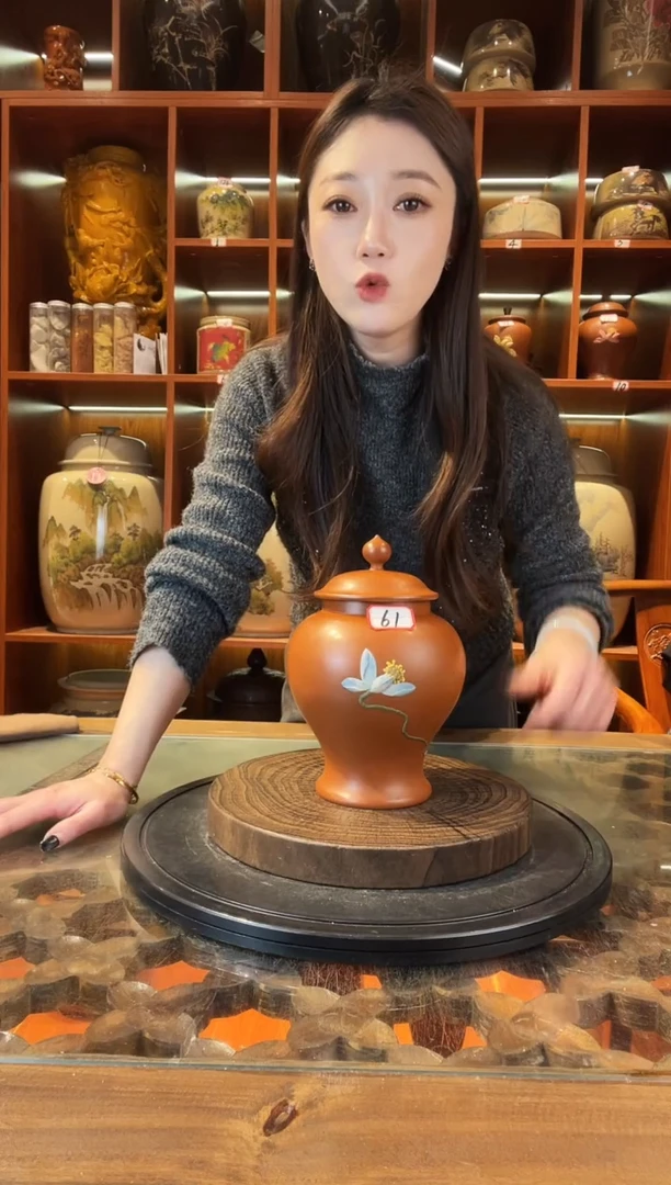 罐云南建水紫陶复烧小茶罐@61