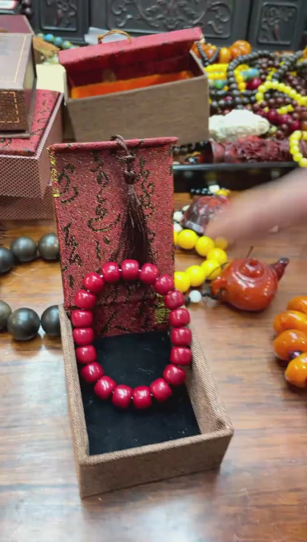 【闪购商品】木红姑娘手串小带礼盒