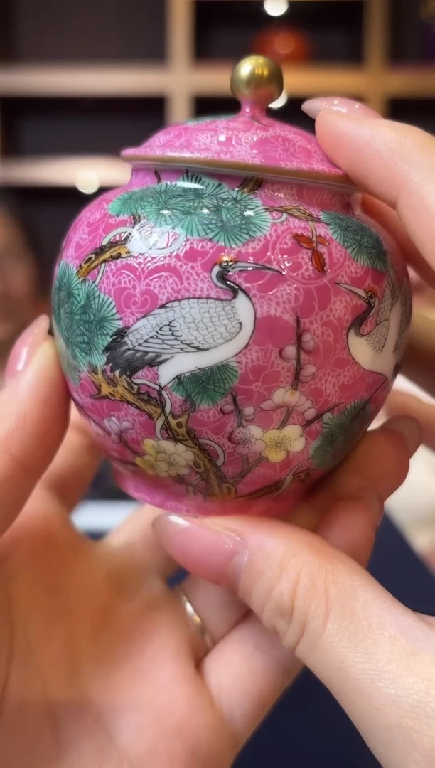 壶景德镇陶瓷张文月扒花专场0970