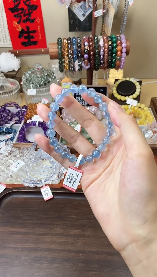 【闪购商品】海蓝宝石手链未镶嵌8.5mm海蓝宝