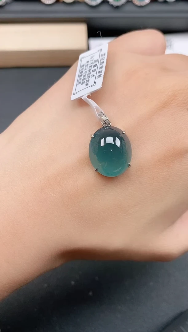 银S925镶嵌戒指翡翠111
