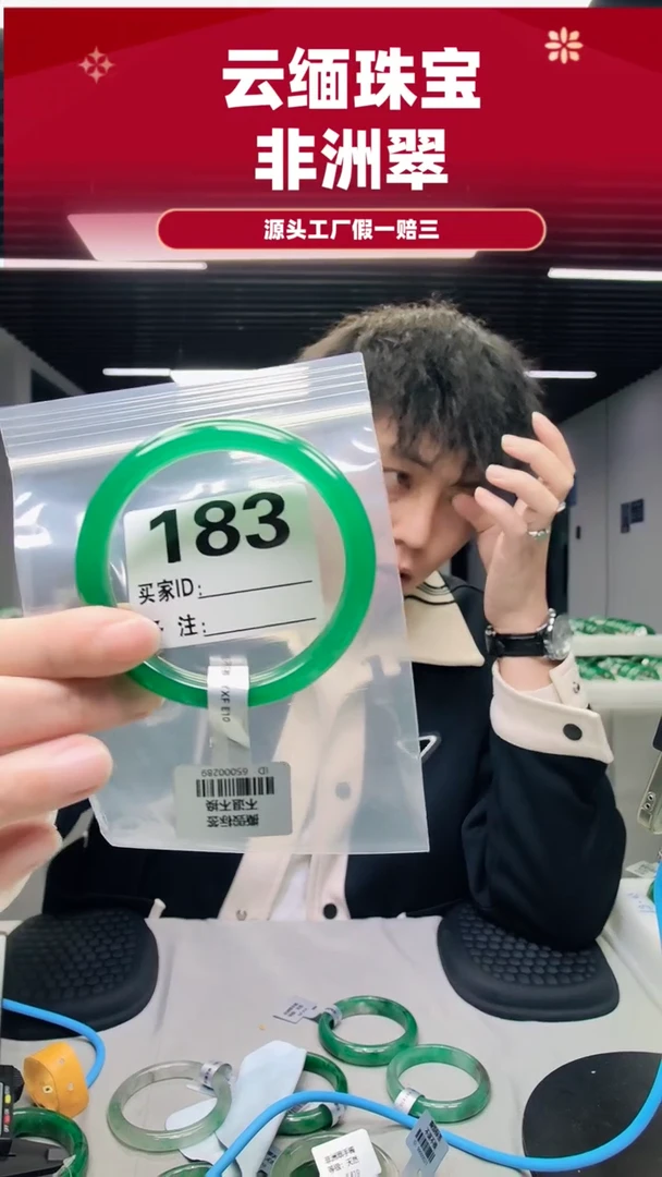 未镶嵌手镯石英质玉（非洲翠）60圈口183