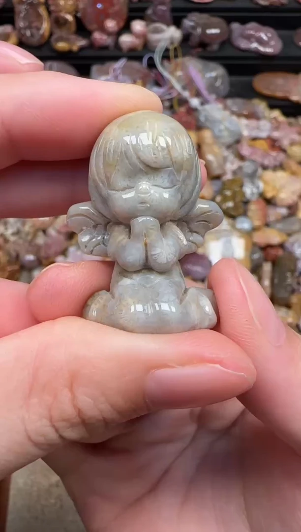 颈饰未镶嵌硅化珊瑚（珊瑚玉）077