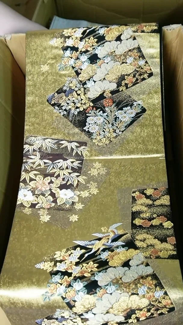 织绣织锦145仙鹤花卉