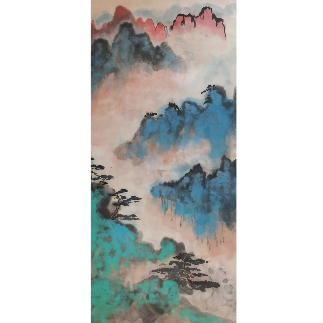 【辽拍】V250709-2-852《山水》（4.6平尺）纸本镜片 yy1214t