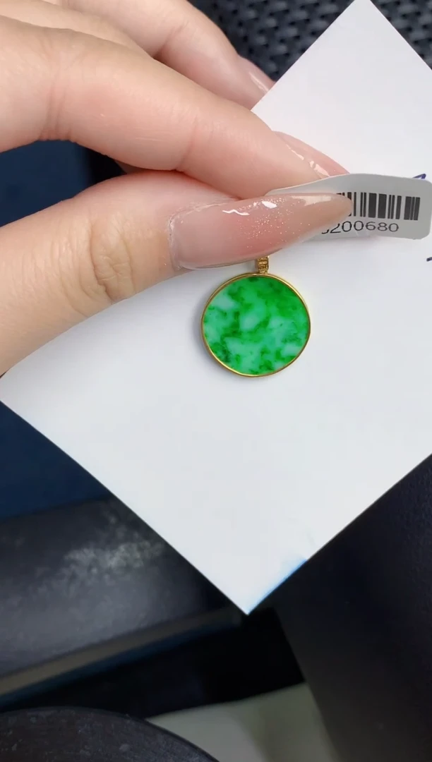 【闪购商品】翡翠颈饰18K金镶嵌000000000