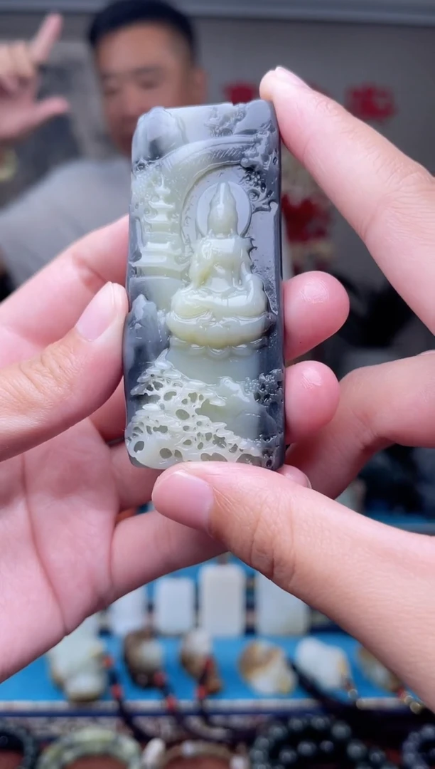 和田玉未镶嵌挂件1