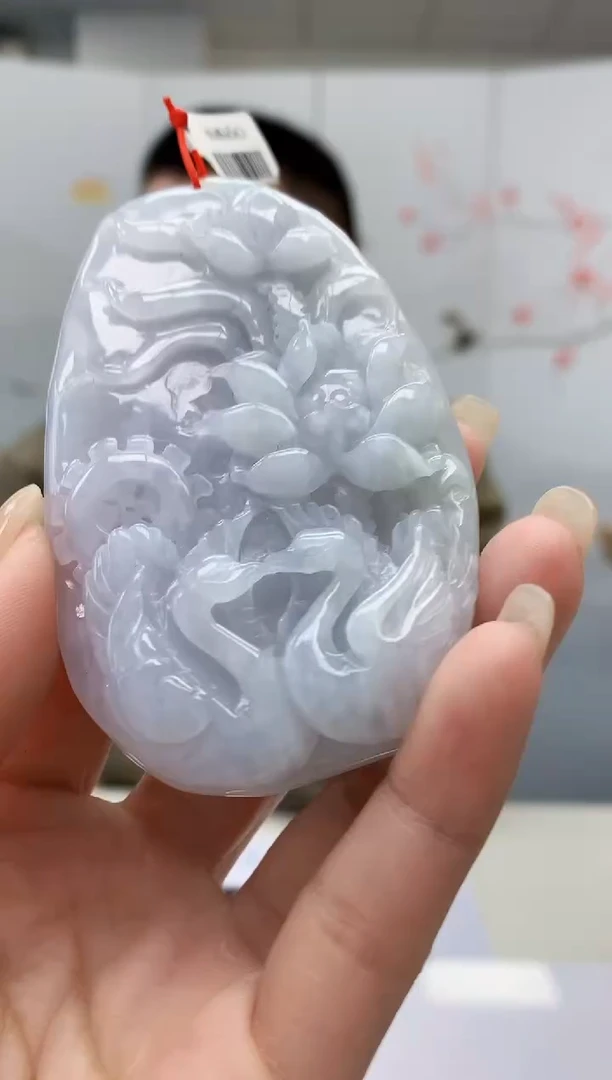 【闪购商品】定制翡翠未镶嵌4812lr-毛货挂件55