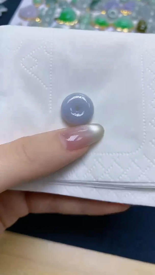 【闪购商品】翡翠18K金镶嵌颈饰天然A货翡翠