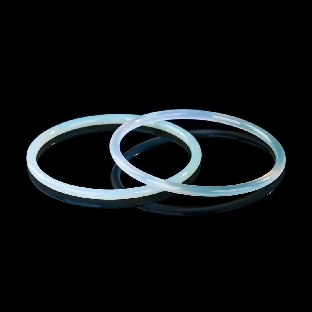 SZ-003 半山水天然玛瑙叮当手镯【到手一对】