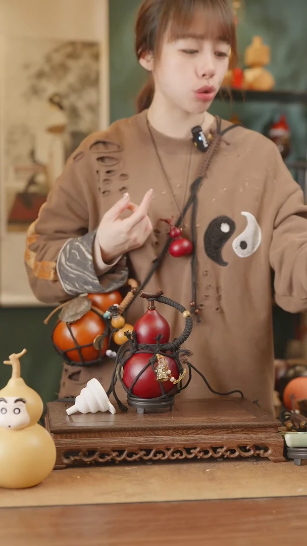 【闪购商品】28号精品天然大漆工艺防渗内胆酒葫芦~