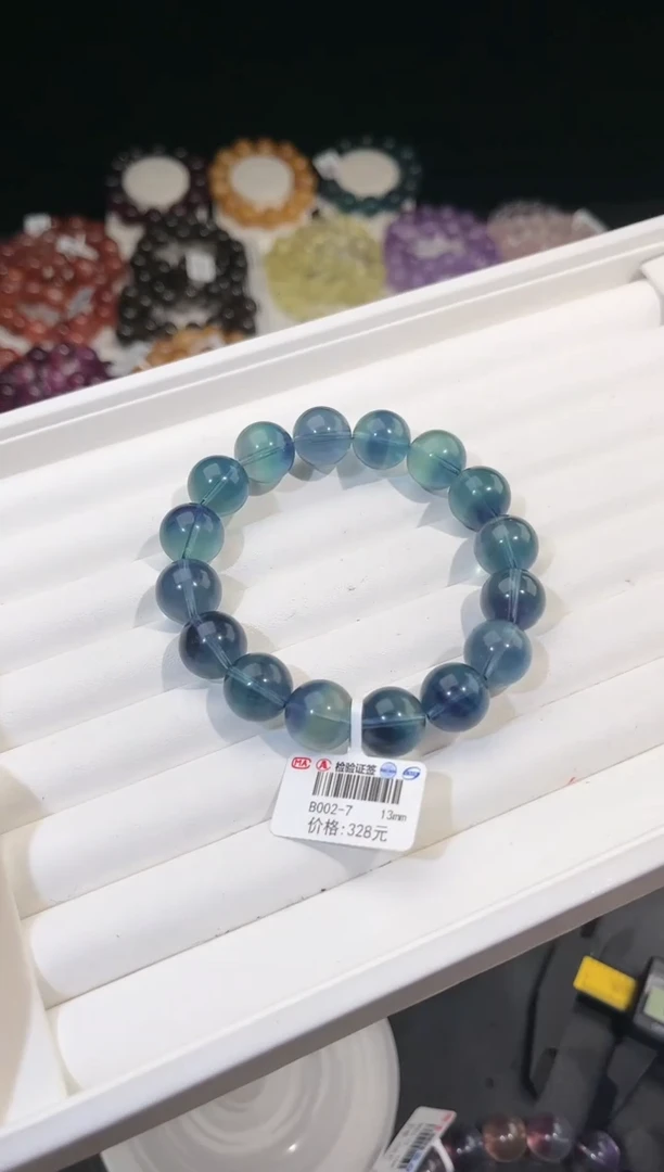 【闪购商品】萤石手链未镶嵌多样性发一蓝绿萤石