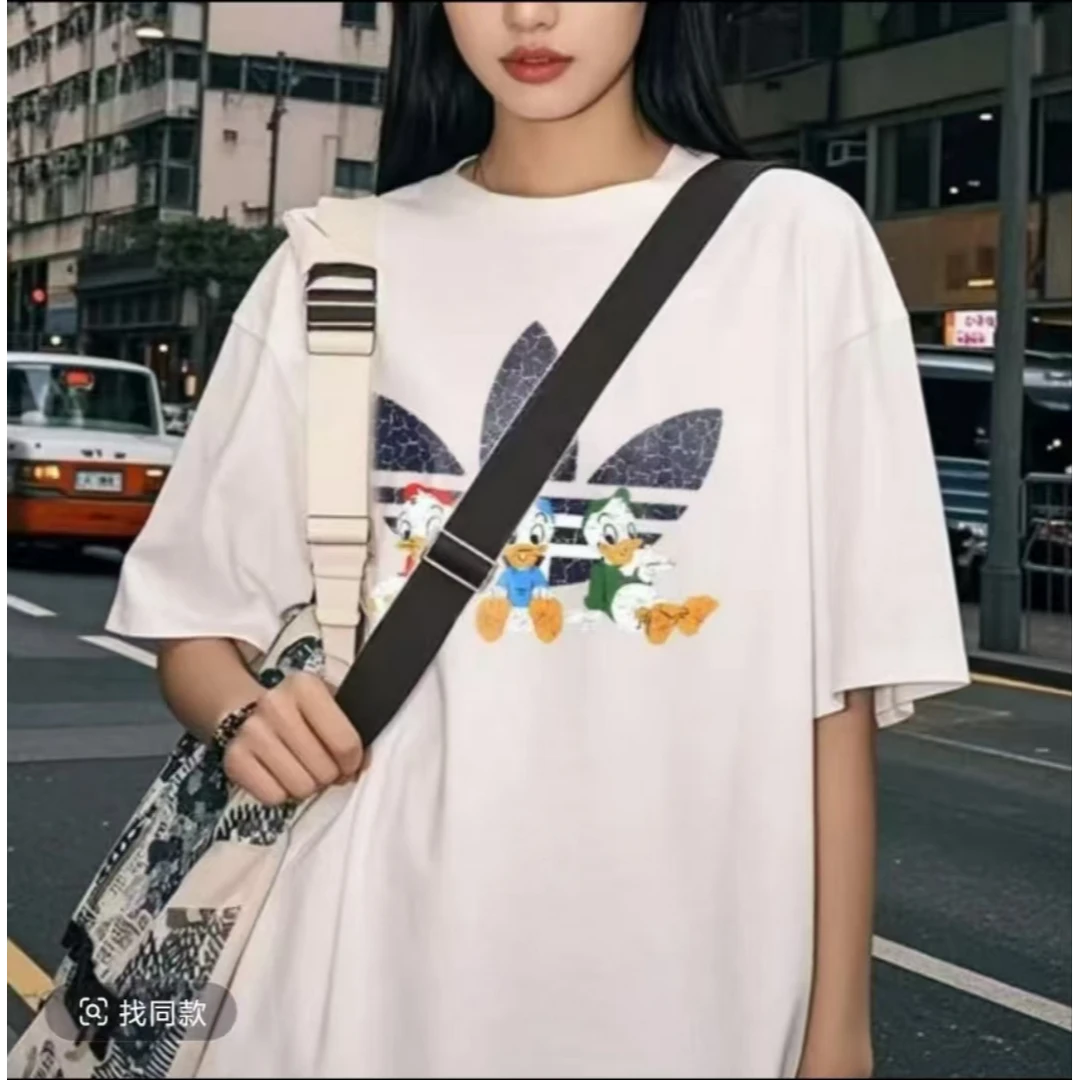 【一折粉丝福利】潮牌男女同款圆领百搭T恤