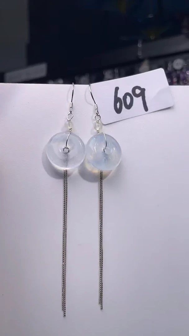 银S925镶嵌耳饰紫晶喜欢拍