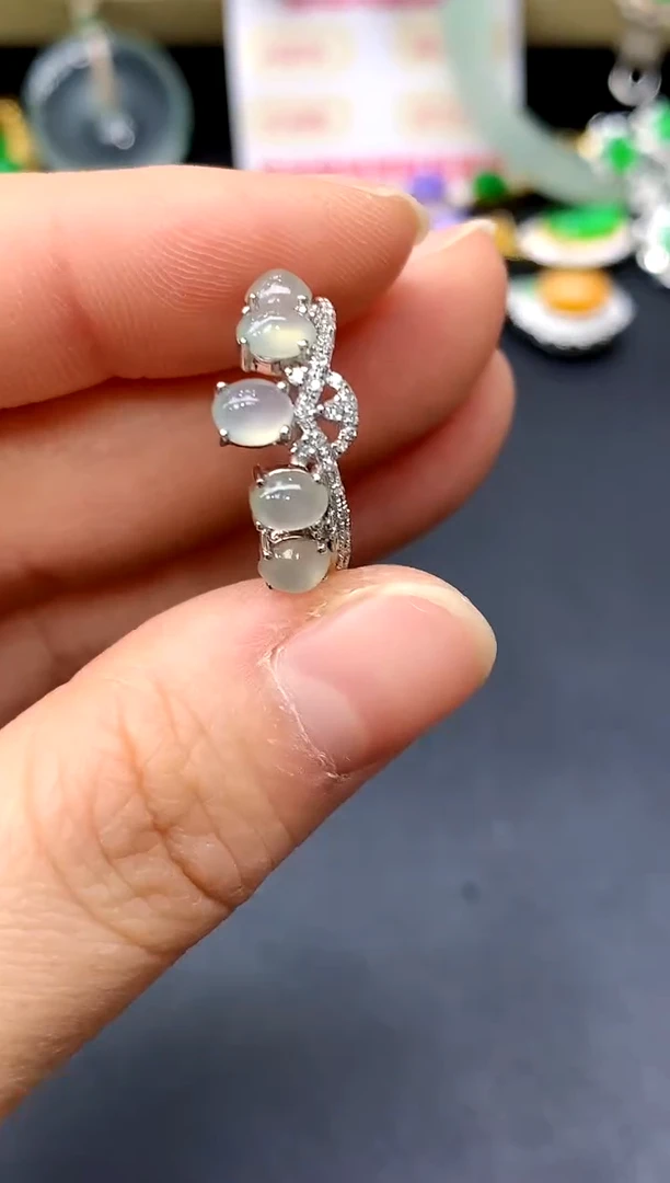 18K金镶嵌戒指翡翠373-中国好珍宝