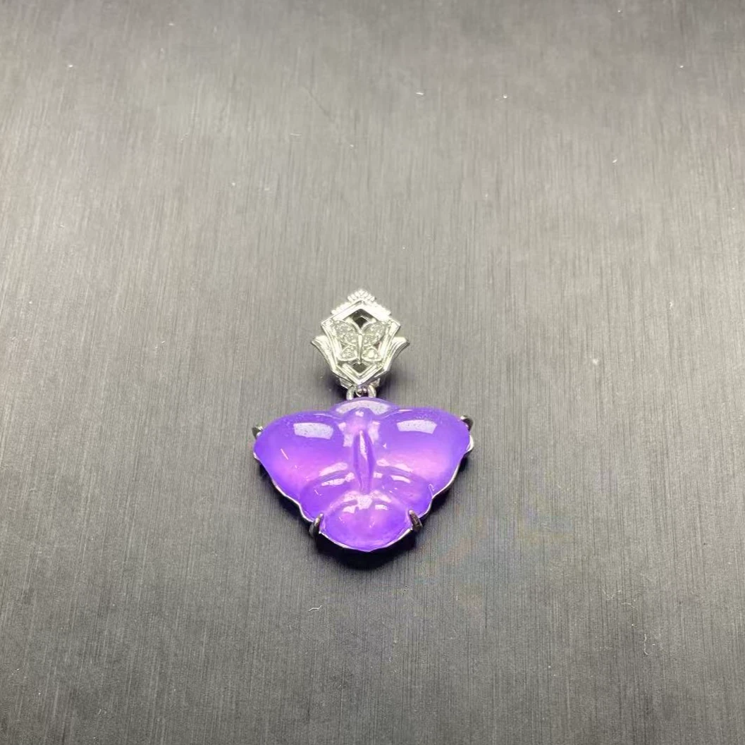 小白精选875精美紫蝴蝶吊坠