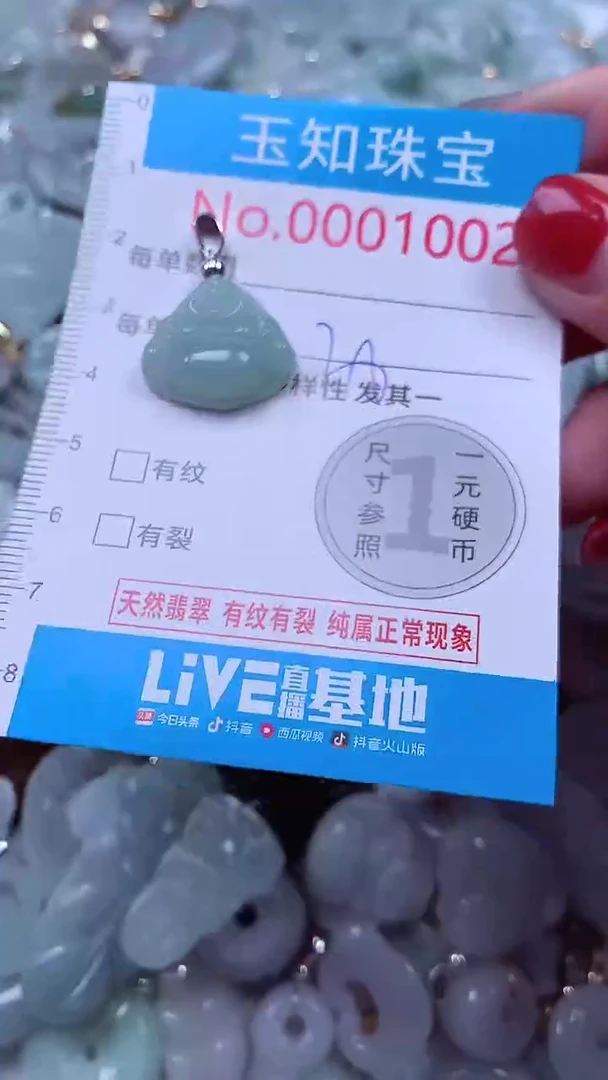 吊坠(不含链)未镶嵌翡翠1002