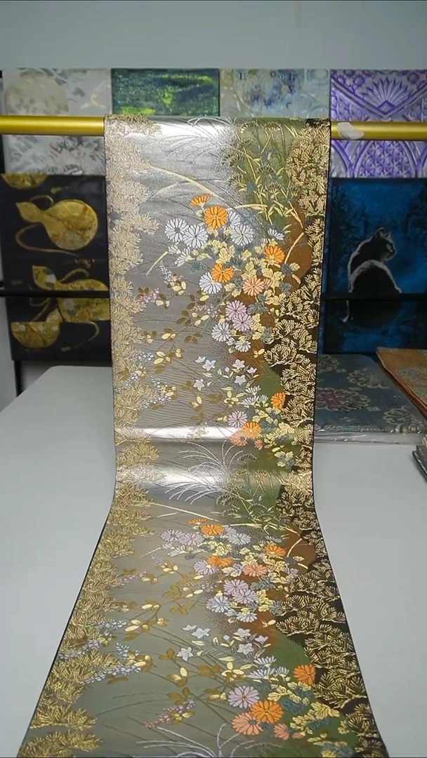 织绣织锦20花卉本金箔