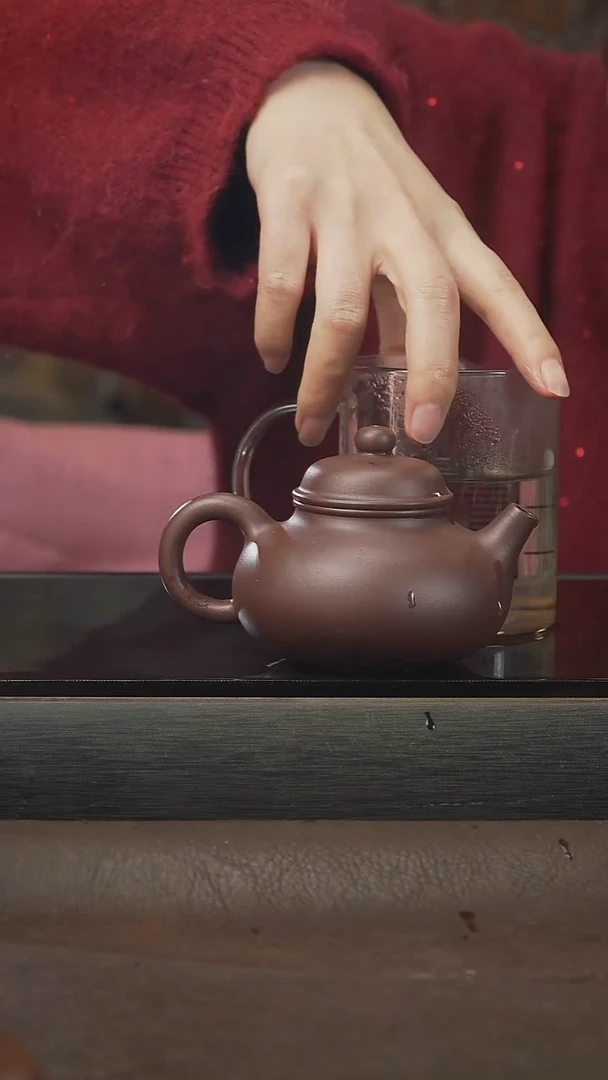 茶壶紫砂容天，紫泥，200cc