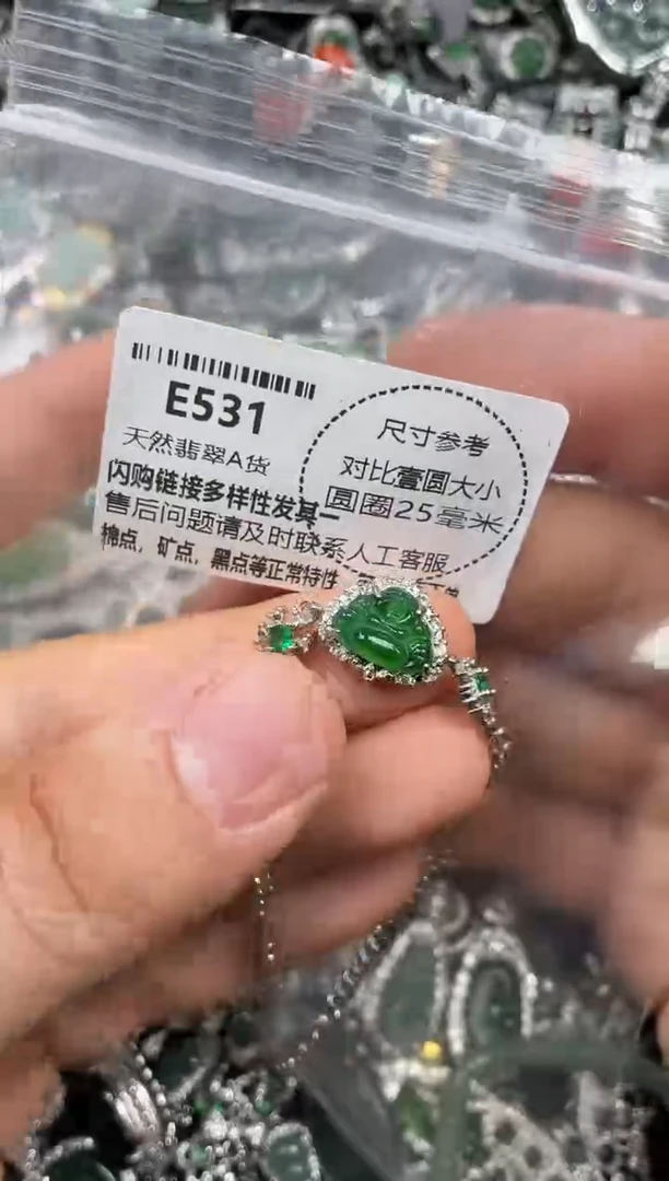 颈饰未镶嵌翡翠E531手链