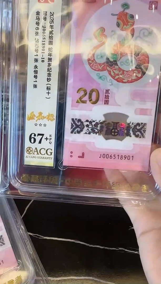 塑料2025蛇钞 爱藏 标十 啊啊啊