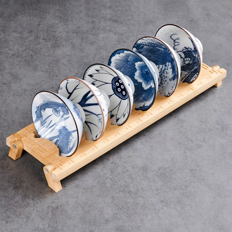 斗笠六杯(图案随机)A160