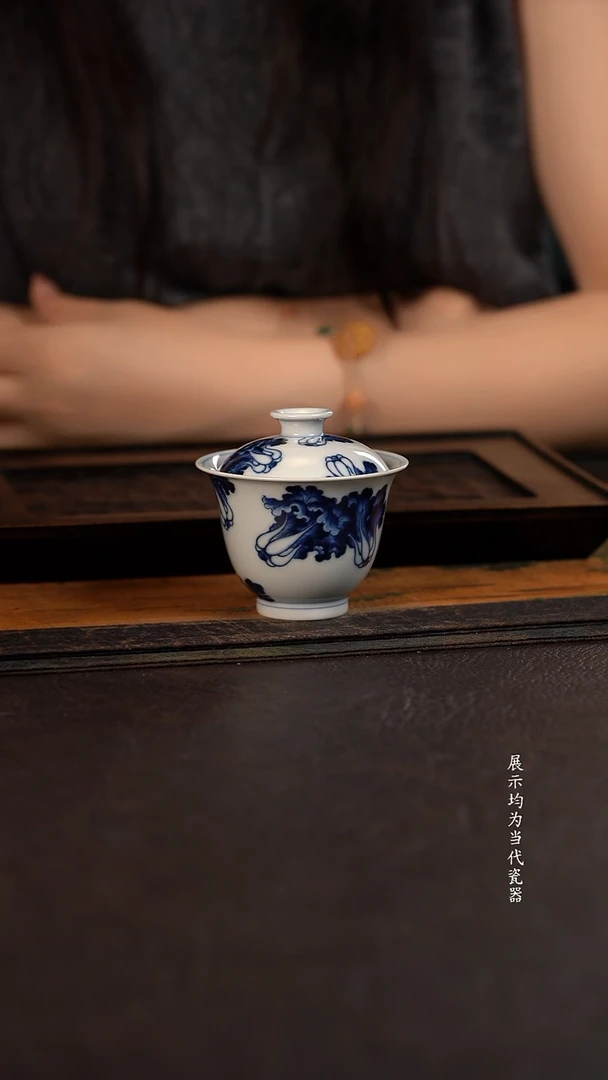 洪印慕明白菜小盖碗