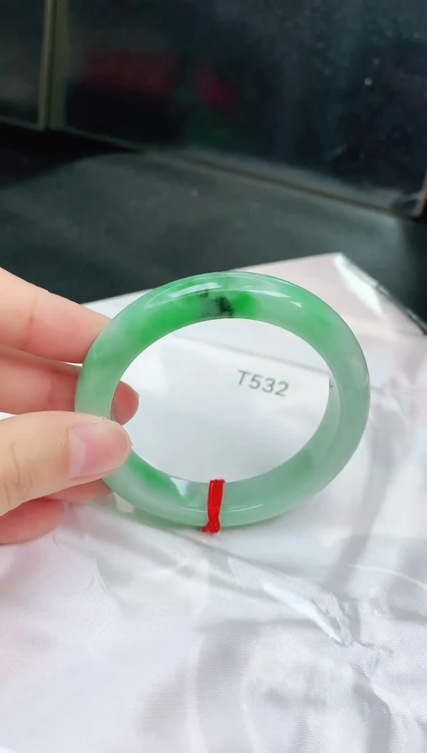 翡翠手镯未镶嵌缅甸天然A货手镯5253