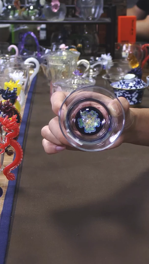 雅杯蓝海棠花   晶焱金标