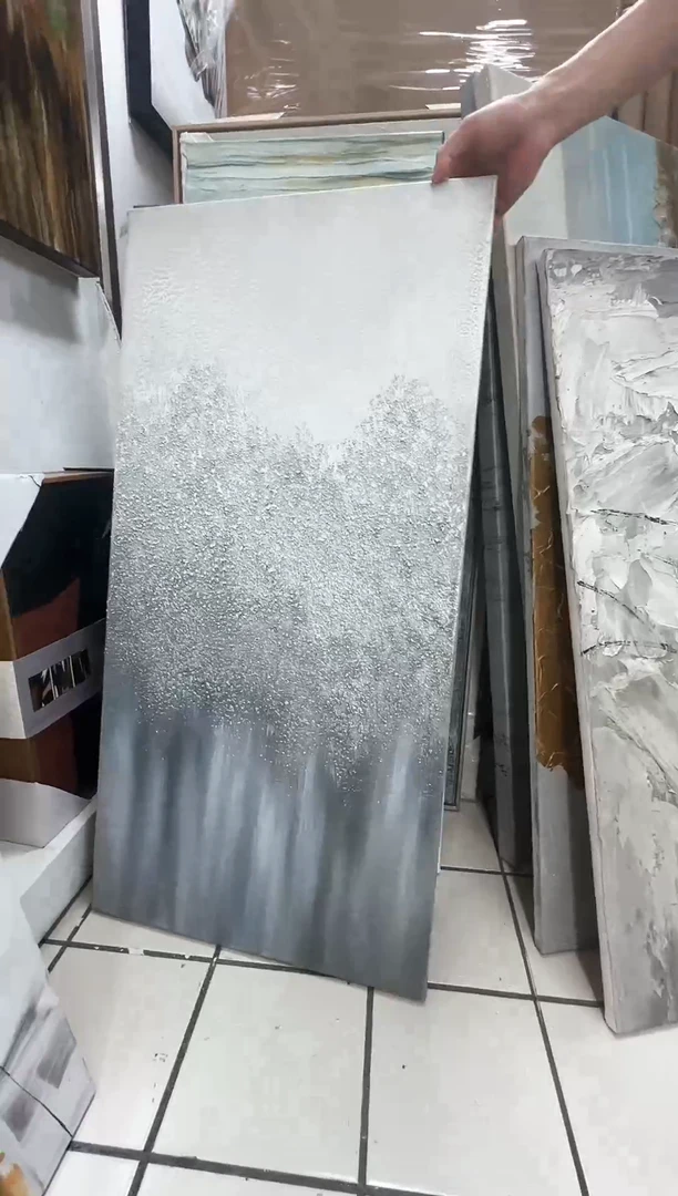 168现代艺术油画装饰画50cm*100cm