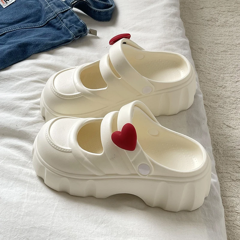 玛丽珍包头凉拖鞋女2025夏季新款外穿厚底踩屎感防滑软底家居拖鞋