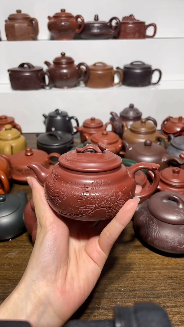 茶壶紫砂宜兴黄龙山原矿紫砂6