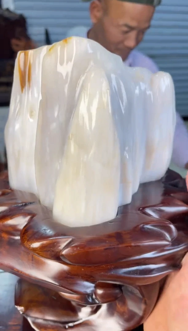 未镶嵌摆件硅化玉24