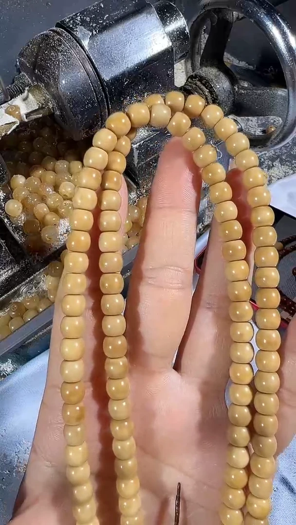 手串龙脊菩提万***绿卡7鼓珠脖挂老料