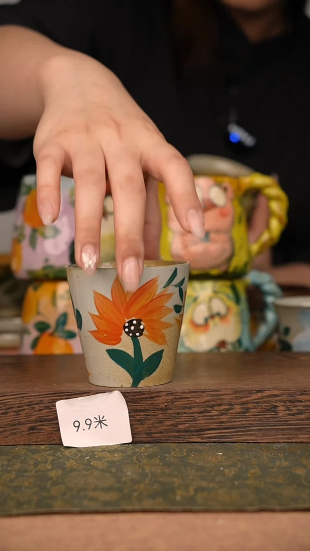 杯子泥垚手作 景德镇手工手绘器物