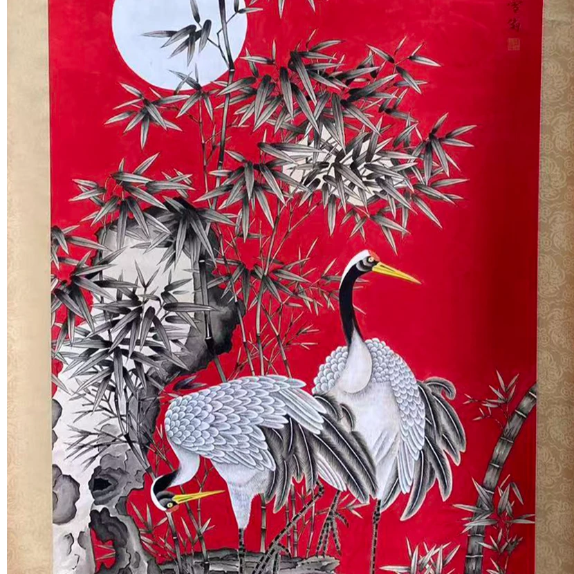 DY5920 陈先生 花鸟 135*67 纸本