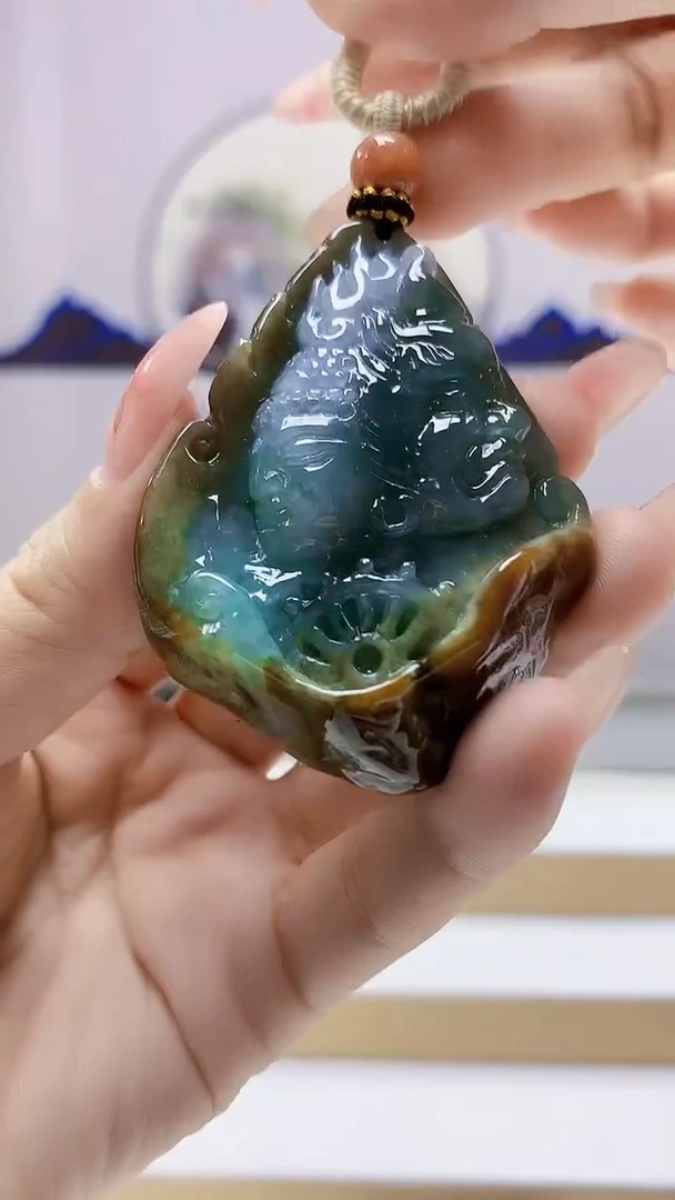 未镶嵌定制翡翠4898ty-毛货挂件144